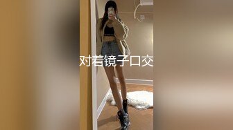 对着镜子口交