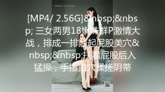 [MP4/ 2.56G]&nbsp;&nbsp; 三女两男18嫩妹群P激情大战，排成一排翘起屁股美穴&nbsp;&nbsp;扶着屁股后入猛操，手指扣穴揉搓阴蒂