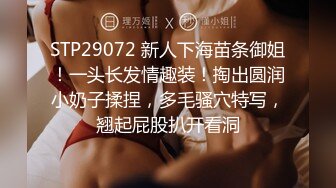 STP29072 新人下海苗条御姐！一头长发情趣装！掏出圆润小奶子揉捏，多毛骚穴特写，翘起屁股扒开看洞