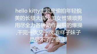 hello kitty主题房偷拍年轻貌美的长腿大胸小美女被猥琐男用尽全力各种动作狠狠的爆操,干完一次又一次,看样子妹子是受不了了要走!