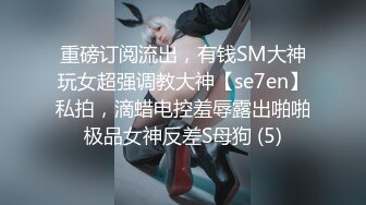 重磅订阅流出，有钱SM大神玩女超强调教大神【se7en】私拍，滴蜡电控羞辱露出啪啪极品女神反差S母狗 (5)