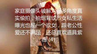 家庭摄像头破解入侵多角度真实偸拍，抽烟背纹烈女私生活曝光也是一个欲女，跟老公性爱还不满足，还总喜欢道具紫薇 (4)